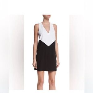 Alice and Olivia back and white dress -8